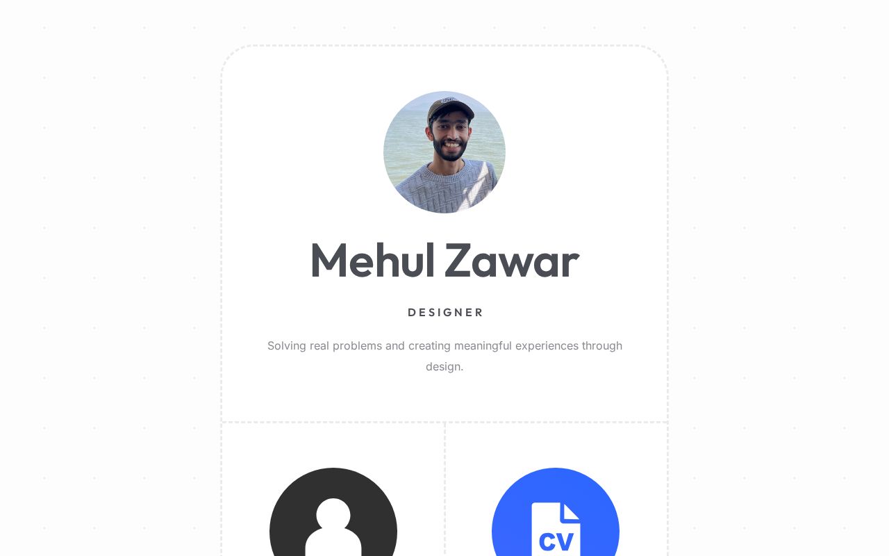 Carrd profile picture for @mehul